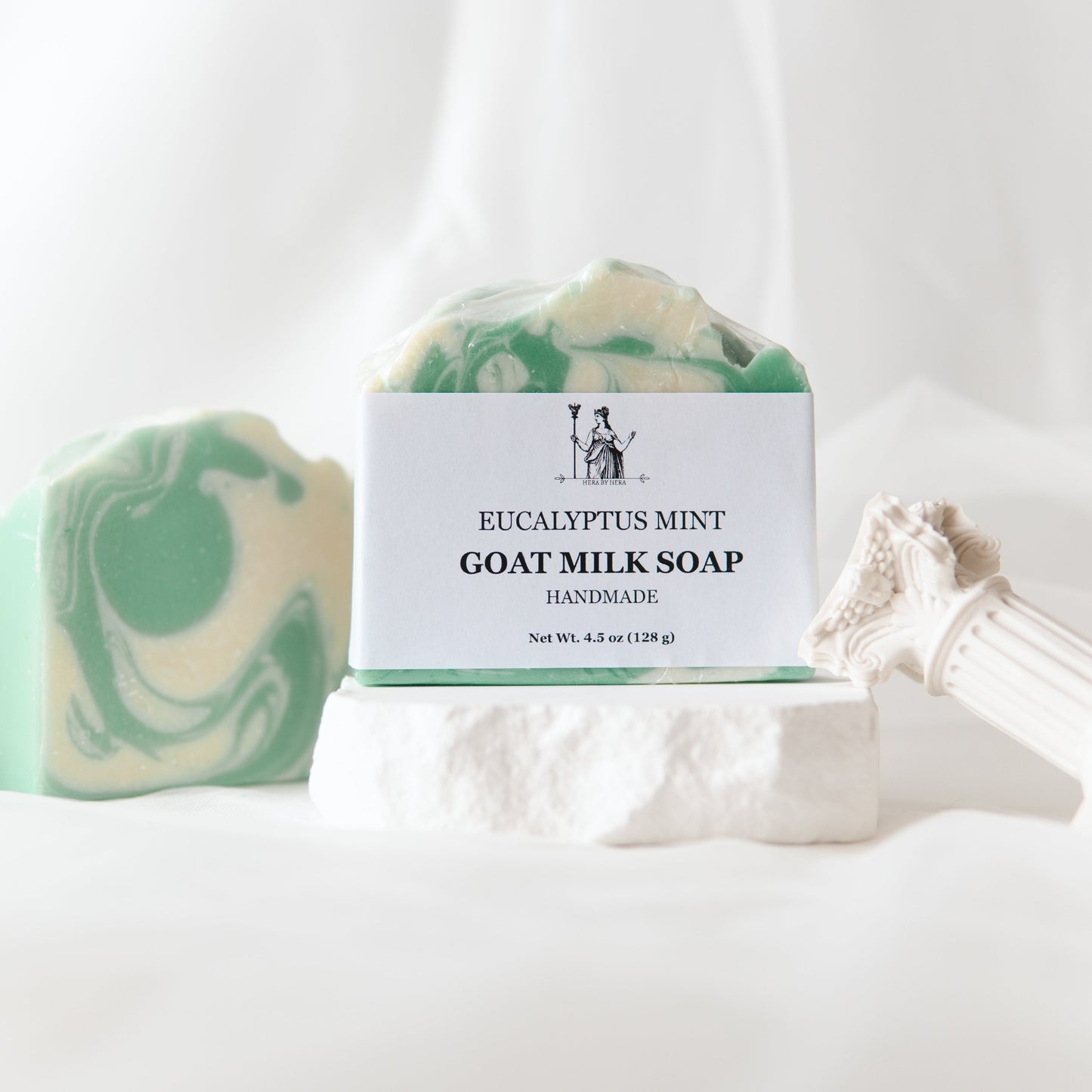 Goat Milk soap Eucalyptus Mint with Tea Tree and Coconut Oils. goat milk soap
