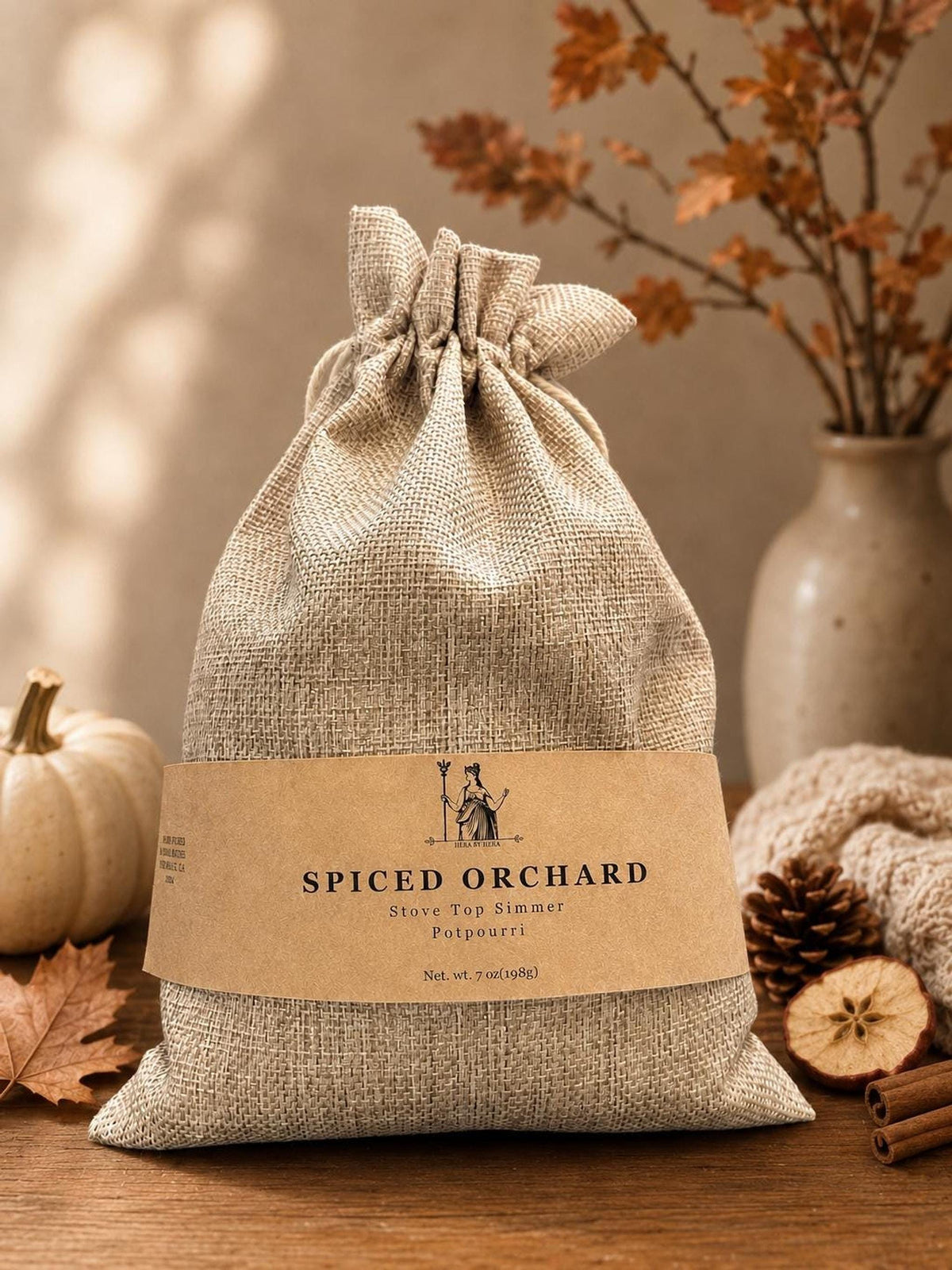 Spiced Potpourri Simmer Pot Kit in Reusable Muslin Bag | 7 oz
