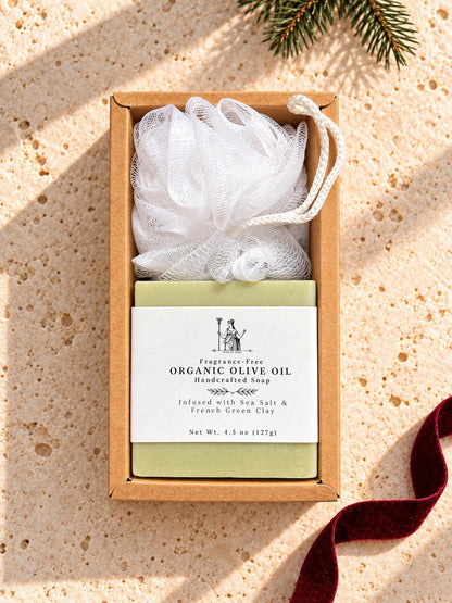 Soap Variety Set, Natural Bath Collection in Kraft Gift Box