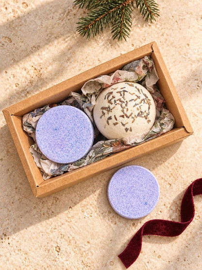 Spa Goodies | Bar Soap, Bath Bomb, Shower Steamer | Stocking Stuffer