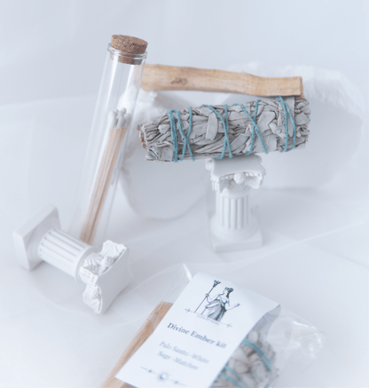 Sacred Smoke Trio– Sage, Palo Santo and Matches Kit.