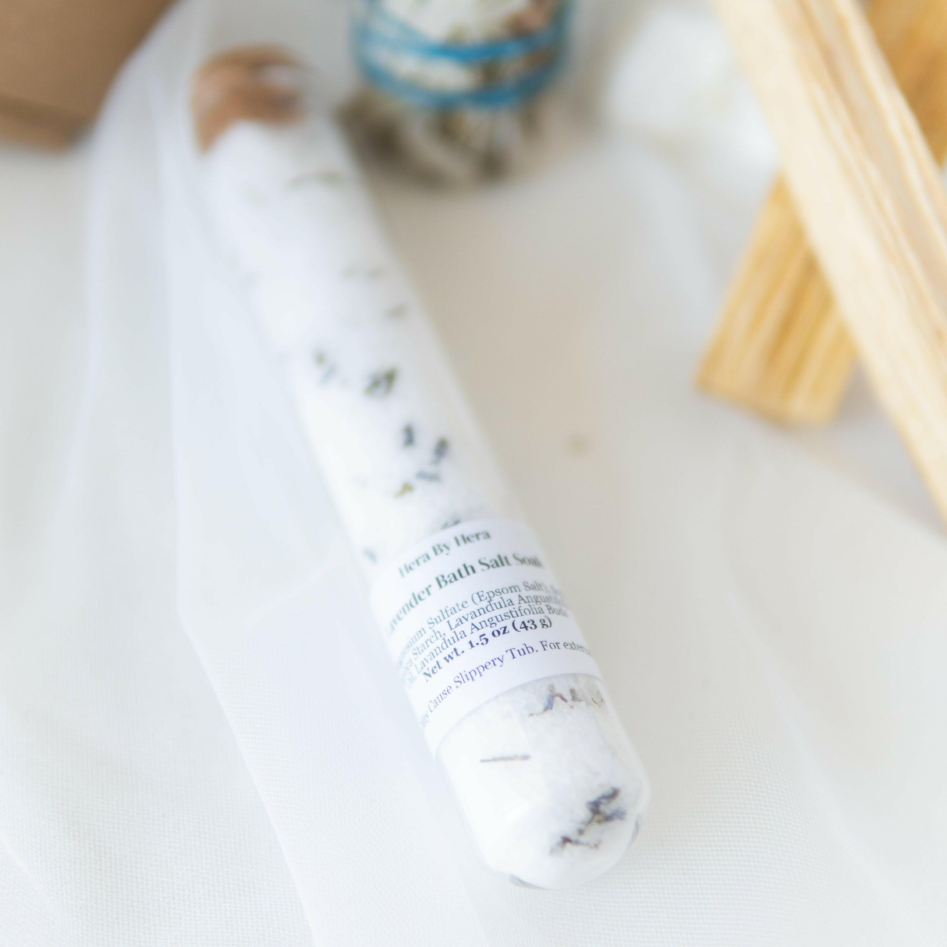 Divine Ritual Kit – Lavender Bath Salt Shot, Palo Santo, Sage & Long Matches.