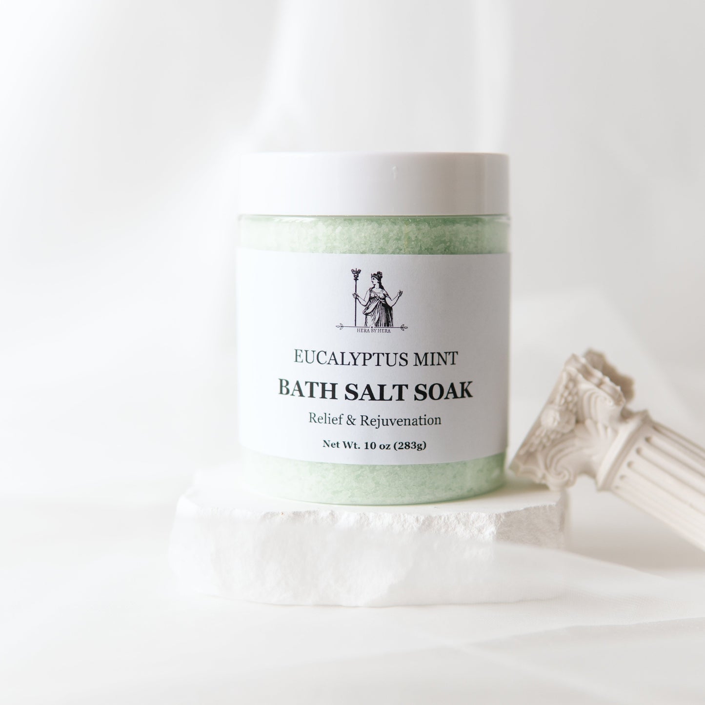 Eucalyptus Peppermint Epsom Salt Bath Set for invigorating spa ritual and muscle-soothing relaxation.  Gifts For Her