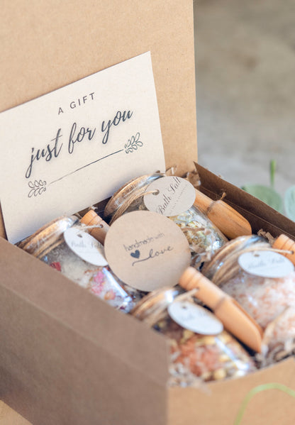 Epsom Salt Botanical Bath Soak Gift Set of 4| The Goddess Collection