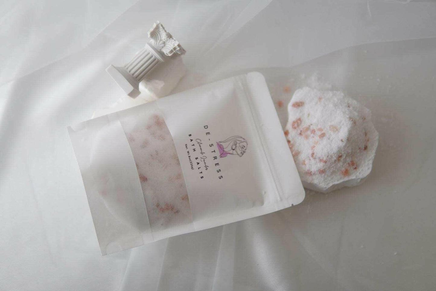 Soothing Bath Soak, Chamomile Lavender, with Himalayan Pink Salt and Coconut Oil | 8 oz.